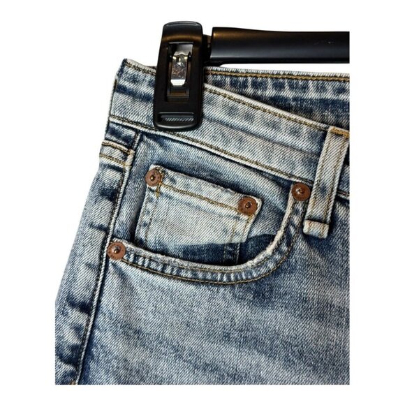 Rag & Bone Jeans Women 25 Blue Stella Wash Nina High Rise Ankle Flare Distressed - Picture 7 of 13